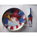 Haonai 2015 wholesale !personalized christmas ceramic plate